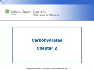 Carbohydrates Chapter 2