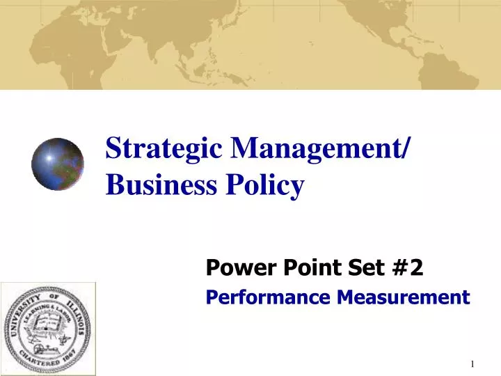 strategic management business policy