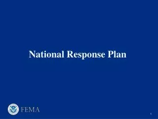 National Response Plan