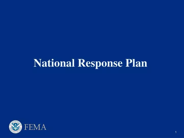 national response plan