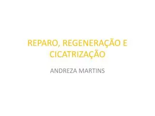 reparo regenera o e cicatriza o