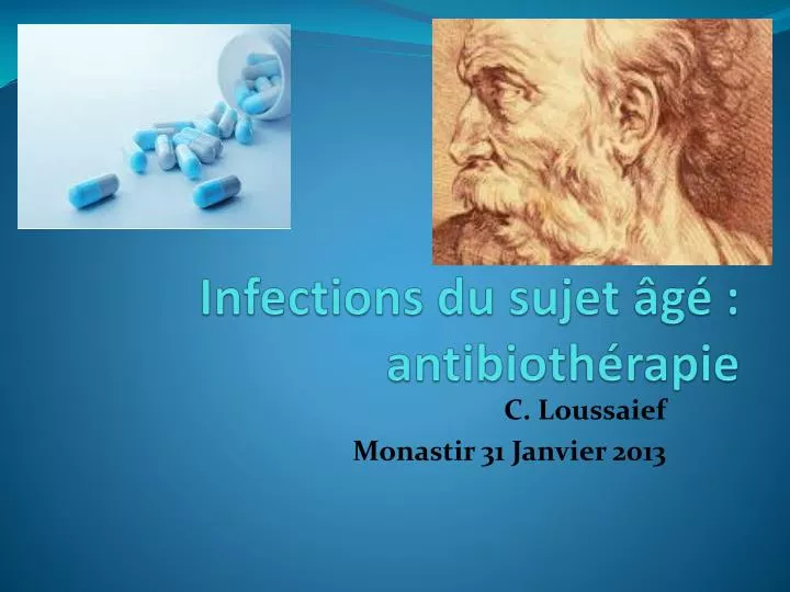 infections du sujet g antibioth rapie