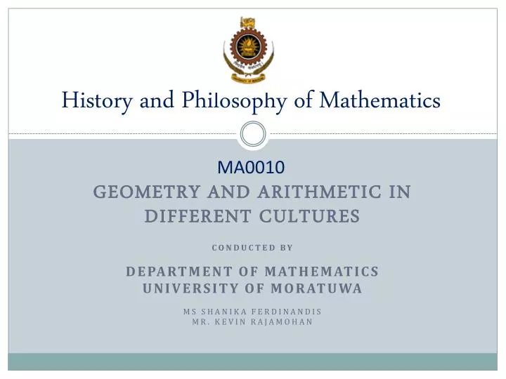 history and philosophy of mathematics ma0010