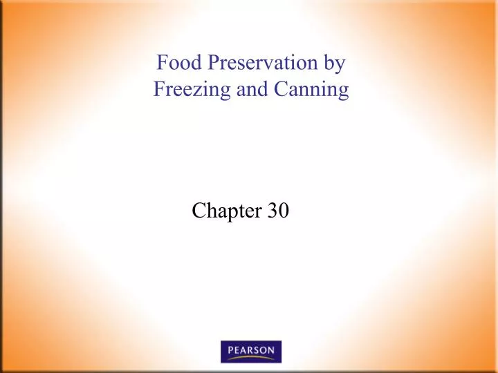 food preservation by freezing and canning