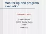 Monitoring and program evaluation - slide 1