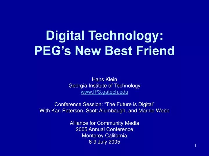 digital technology peg s new best friend