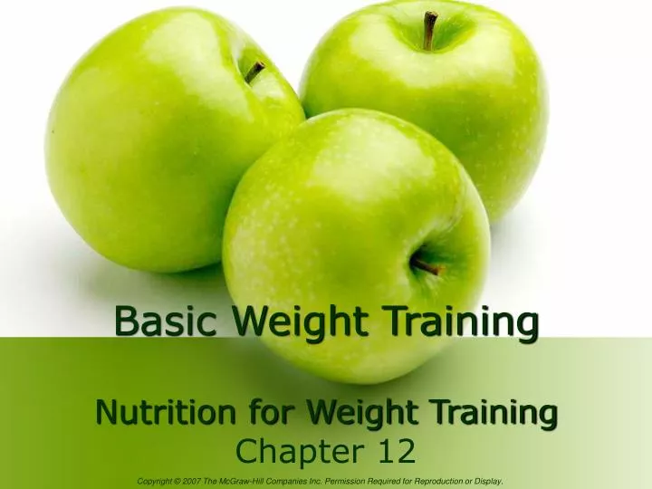 basic weight training nutrition for weight training