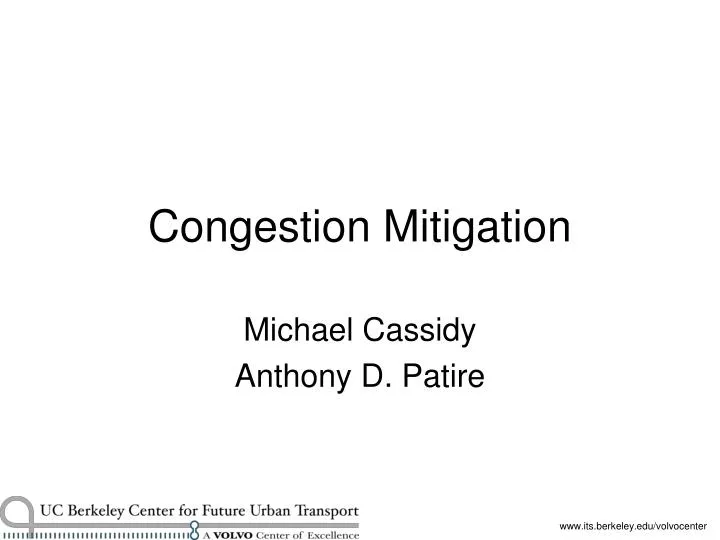 congestion mitigation