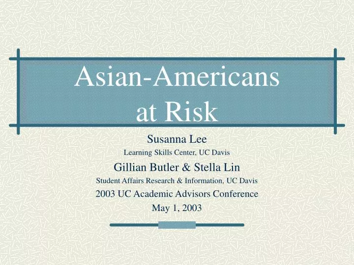 asian americans at risk