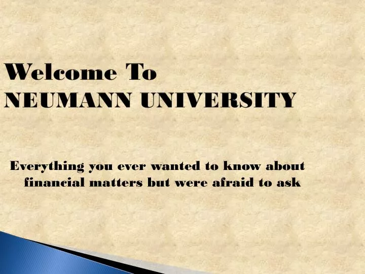welcome to neumann university