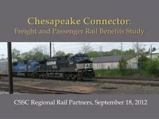 CSSC Regional Rail Partners, September 18, 2012