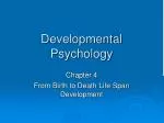 Developmental Psychology - slide 1