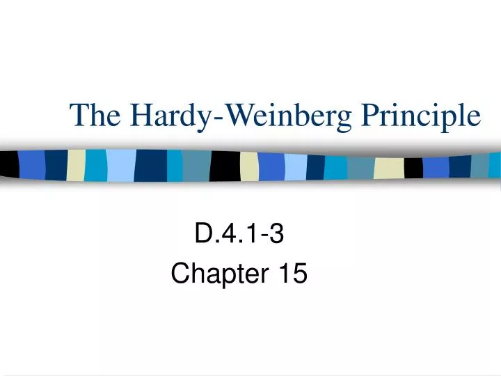 the hardy weinberg principle