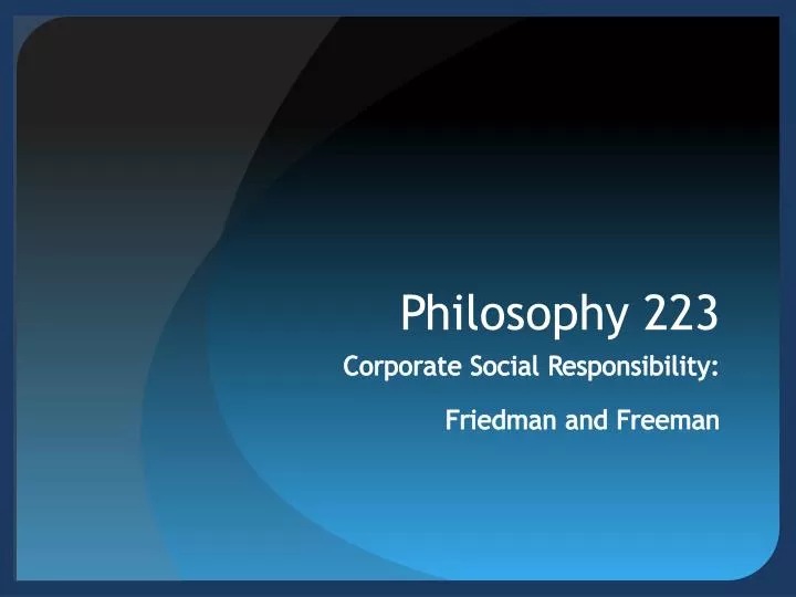 philosophy 223