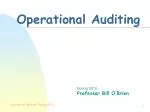 Operational Auditing - slide 1