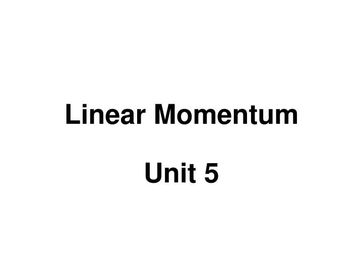 linear momentum