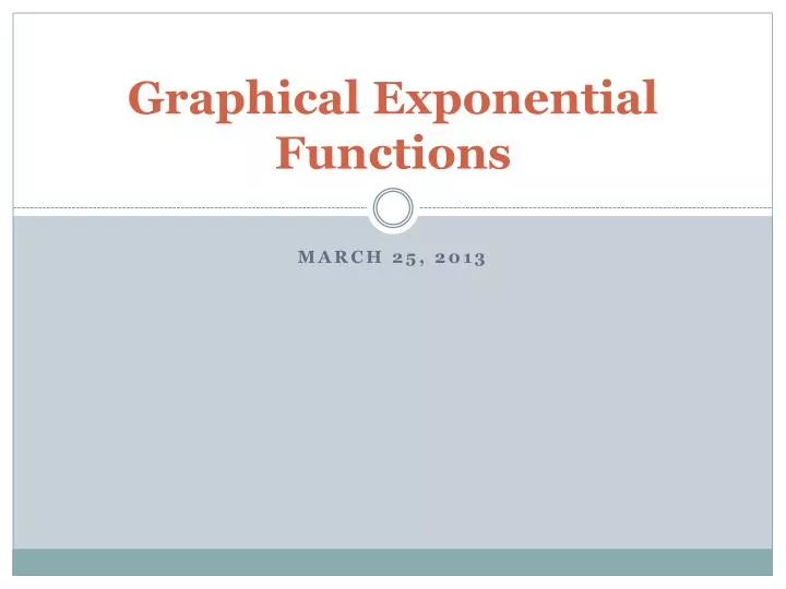 graphical exponential functions