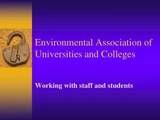 Environmental Association of Universities and Colleges