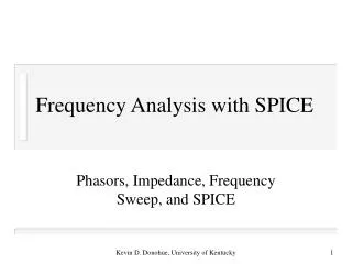 frequency analysis with spice