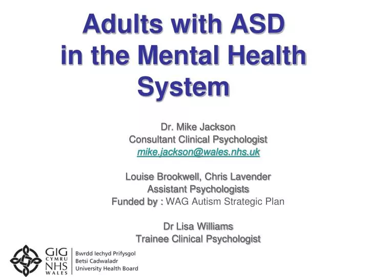 adults with asd in the mental health system