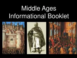 Middle Ages Informational Booklet
