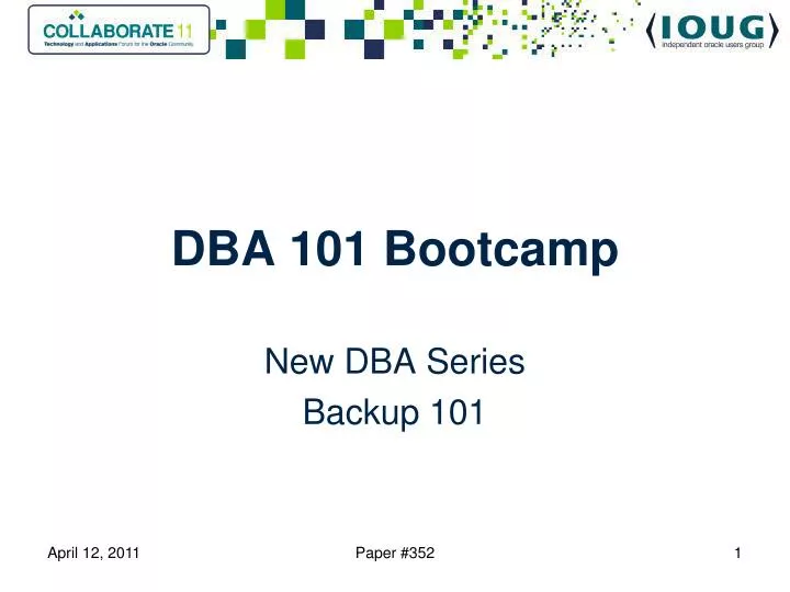 dba 101 bootcamp