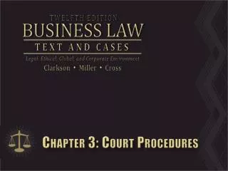 Chapter 3: Court Procedures