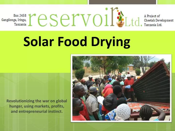 solar food drying