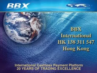 BBX International HK 138 311 547 Hong Kong