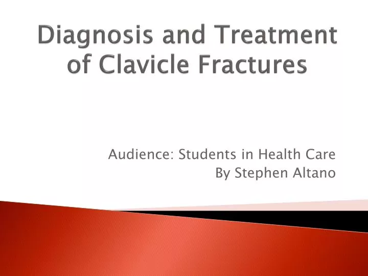 diagnosis and treatment of clavicle fractures