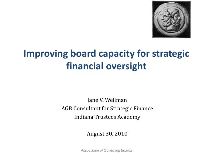 improving board capacity for strategic financial oversight