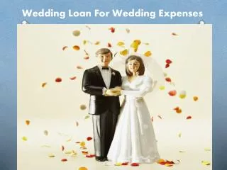 Wedding Loan For Wedding Expenses