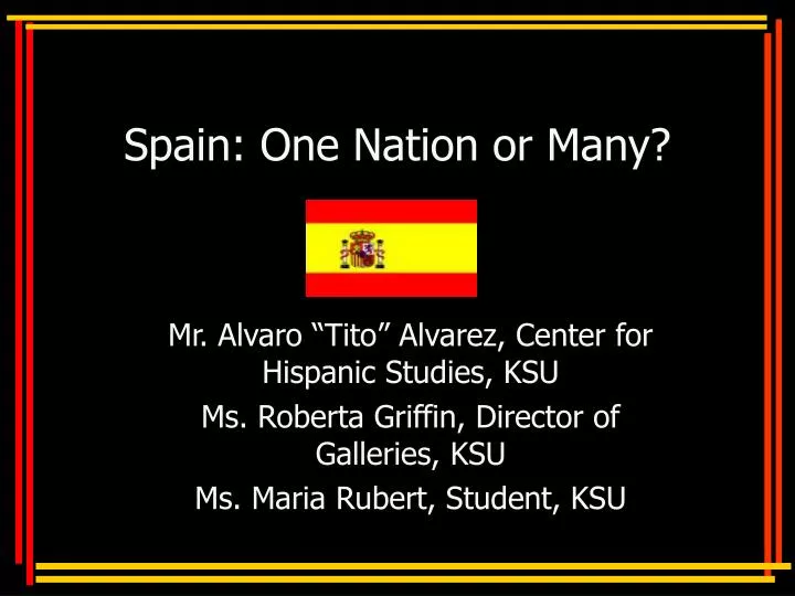 spain one nation or many