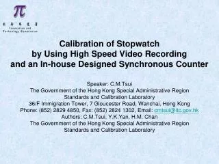 Methods for Calibrating Stopwatch