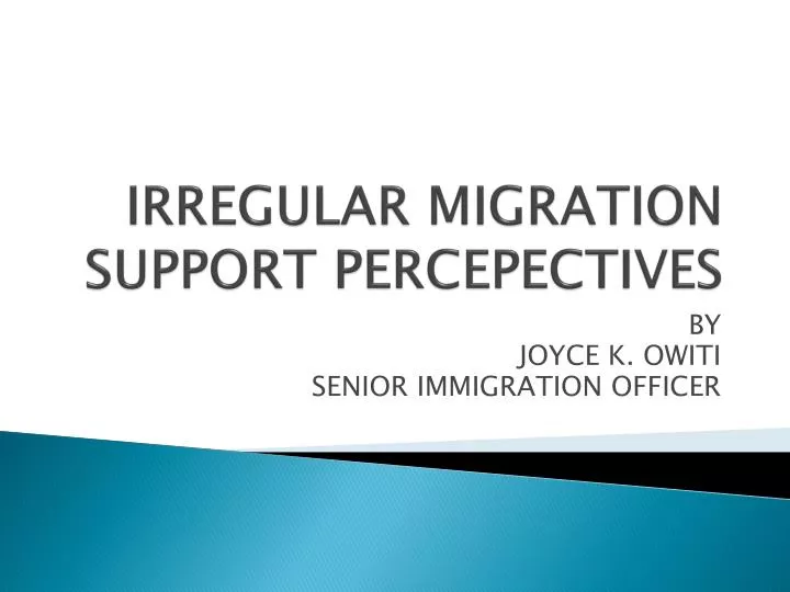 irregular migration support percepectives