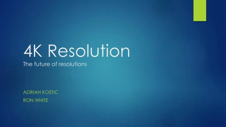 4k resolution the future of resolutions