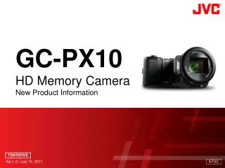 GC-PX10 HD Memory Camera New Product Information