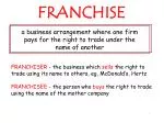 FRANCHISE - slide 1