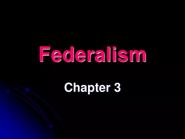 federalism