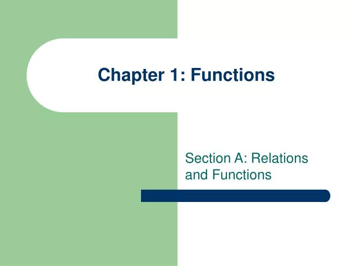chapter 1 functions