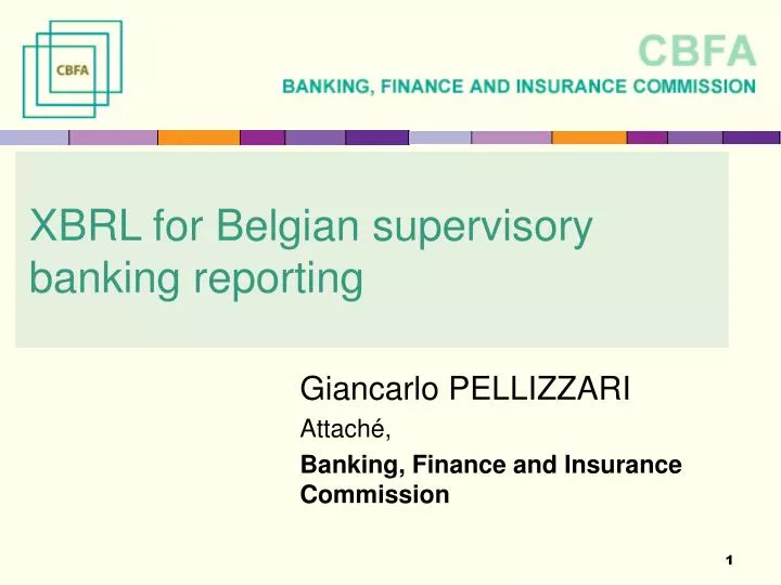 xbrl for belgian supervisory banking reporting