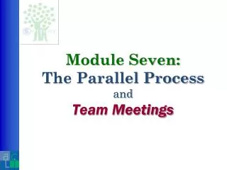 Module Seven: The Parallel Process and Team Meetings