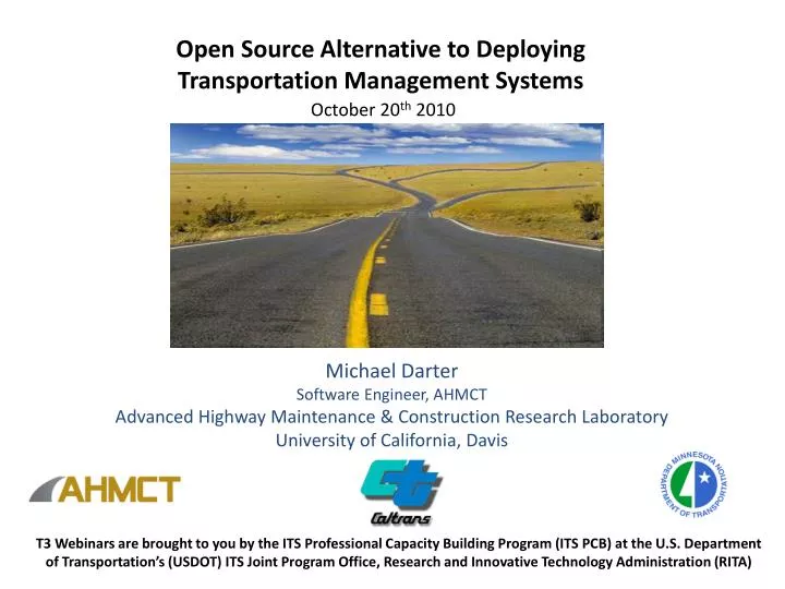 open source alternative to deploying transportation management systems october 20 th 2010