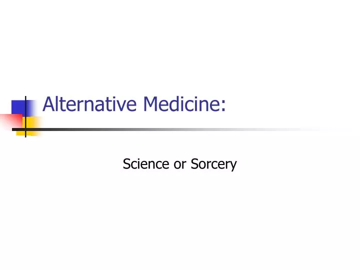 alternative medicine