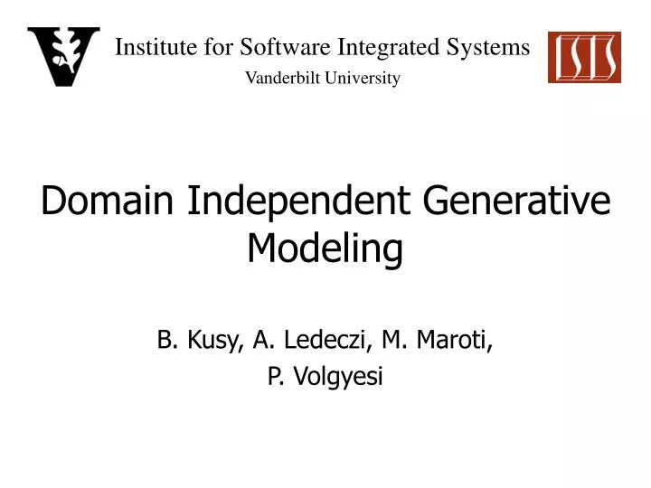 domain independent generative modeling