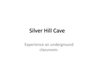 Silver Hill Cave