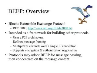 BEEP: Overview