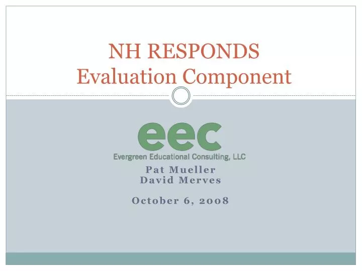 nh responds evaluation component