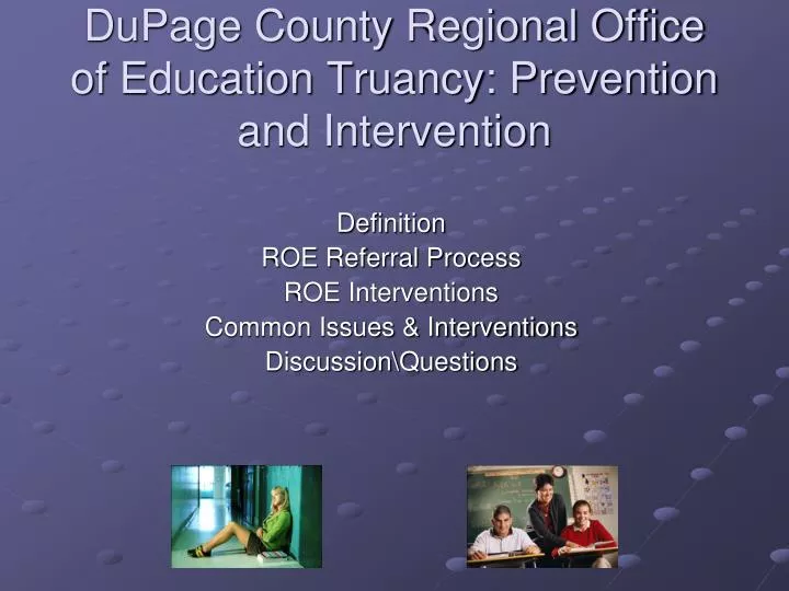 dupage county regional office of education truancy prevention and intervention