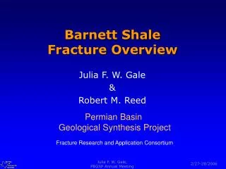 Barnett Shale Fracture Overview